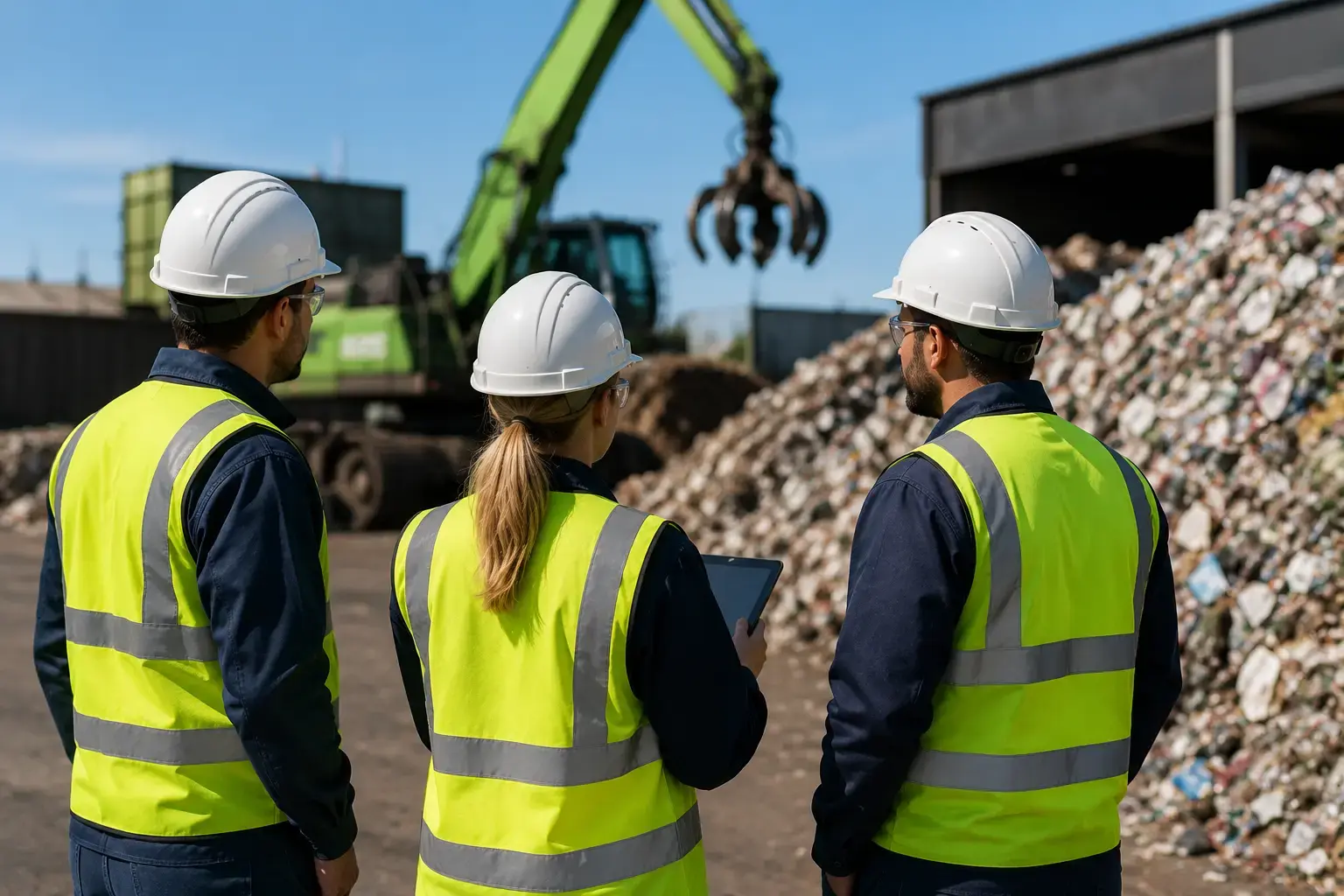 Équipe RecySolution sur site